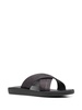 Kritonas Comfort cross-strap slides