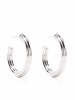 large ridge hoop earrings