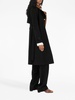 check-panel gabardine trench coat