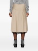 Brit pleated midi skirt