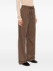 rhinestoned high-waist palazzo trousers