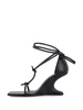 Cantilever leather sandals