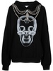 X-Ray crystal-embellished hoodie