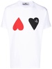 heart-print cotton T-shirt