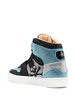 crystal-embellished high-top sneakers