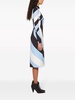 Iride-print midi dress