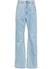 mid-rise wide-leg jeans