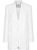 crystal-pinstripe cady blazer