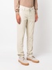 mid-rise straight-leg chinos