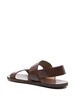 double-strap leather sandals