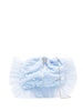 drawstring ruffle clutch bag