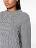 Jolene fisherman-knit wool jumper