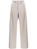 cut-out wool trousers