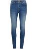 logo-embroidered cotton-blend skinny jeans 