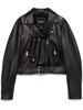 leather biker jacket