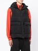 hooded padded gilet