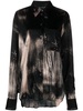 abstract-pattern print long-sleeve shirt 