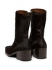 calf hair leather boots