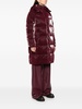 satin hooded puffer coat