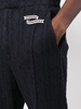 embroidered-logo cable knit trousers