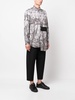 graphic-print asymmetric shirt 