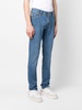 straight-leg denim trousers