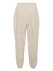 flocked cotton track pants