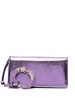 Pochette metallic cutch bag