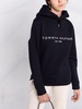 embroidered-logo pullover hoodie 