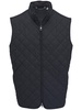 diamond-quilted gilet