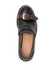 Animated buckle-detail leather loafers