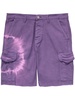 tie-dye cargo shorts