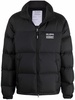 padded zip-up down jacket