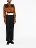 straight-leg cropped trousers  