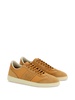 panelled lace-up leather sneakers