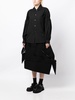 voluminous asymmetric panelled skirt