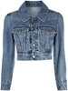 cropped denim trucker jacket