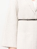 waffle-knit belted cardi-coat