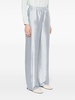 silk pleat trousers