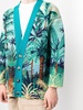 palm tree-print cashmere cardigan