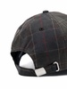 plaid-pattern cap