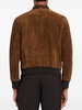 ribbed-edge suede jacket