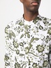 floral-print linen shirt