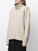 oversized turtleneck double-faced jumper