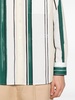 striped drop-shoulder cotton shirt