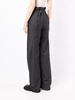 Steam striped wool trousers