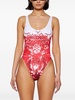 Diablo abstract-print swimsuit