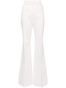 twill wide-leg trousers