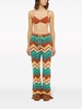 Kaleidoscopic chevron knit trousers