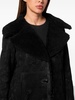 monogram-pattern shearling coat